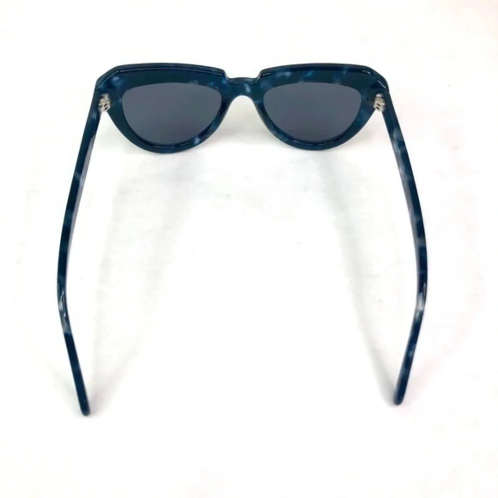 KOMONO NEW Stella Indigo Demi Sunglasses Blue Tortoise Cat eye